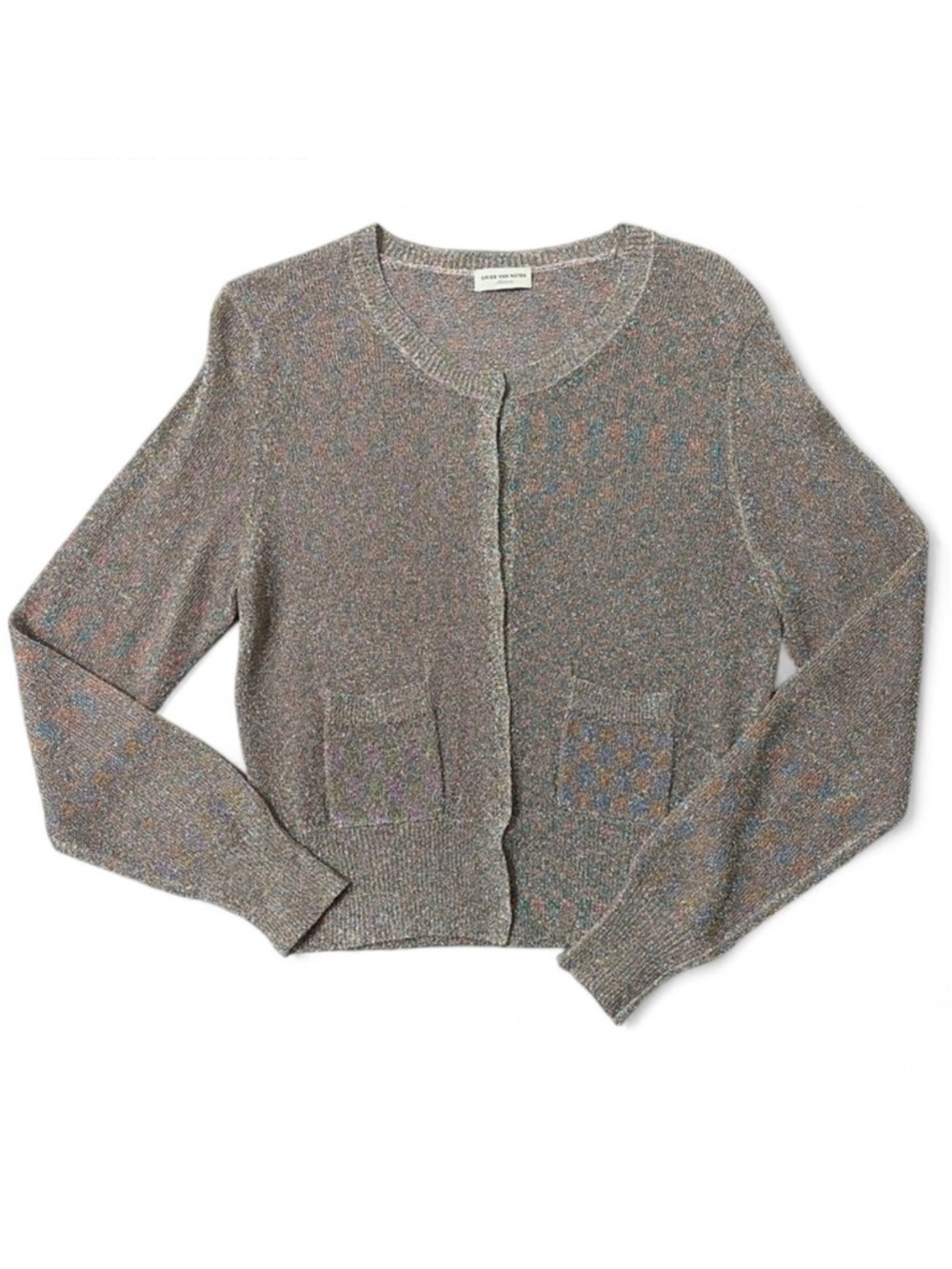 Dries Van Noten Lurex Cardigan, Size M